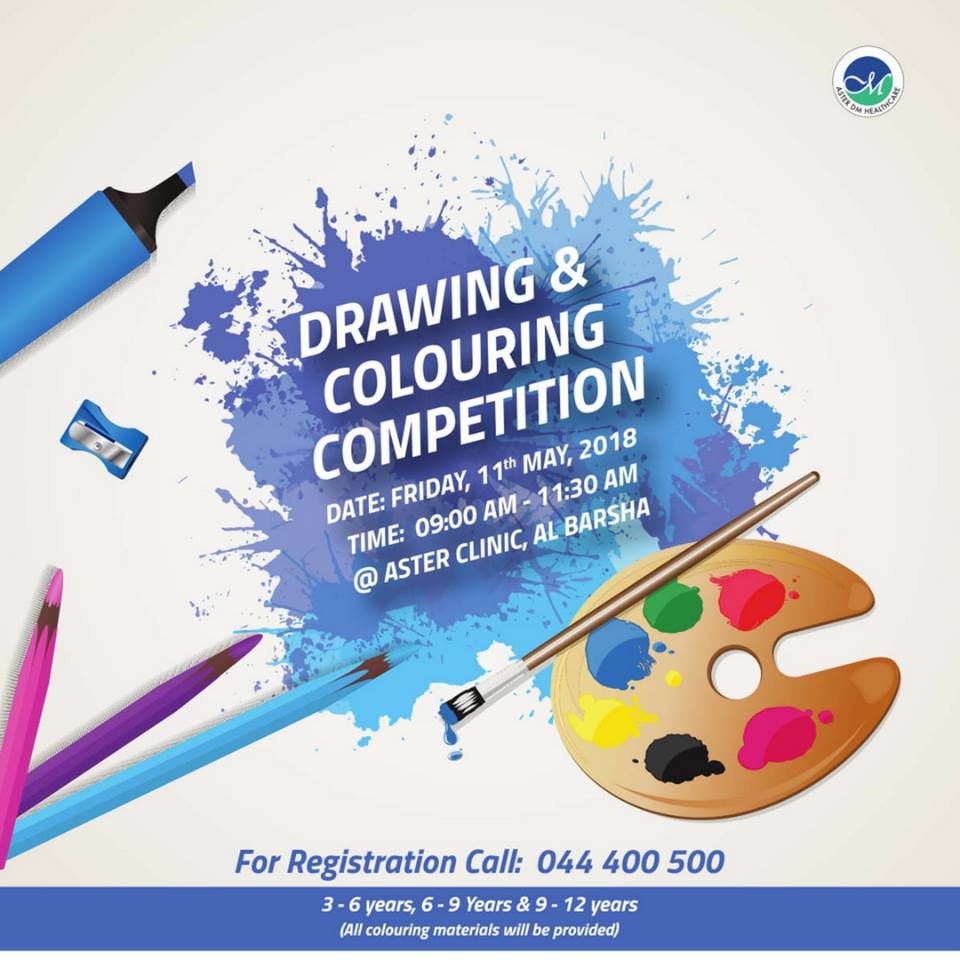 Drawing and Coloring Competition - Aster Clinic, Barsha